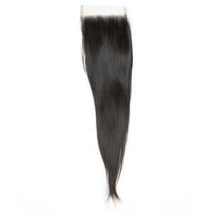 Raw Indian Straight Transparent Lace Closure